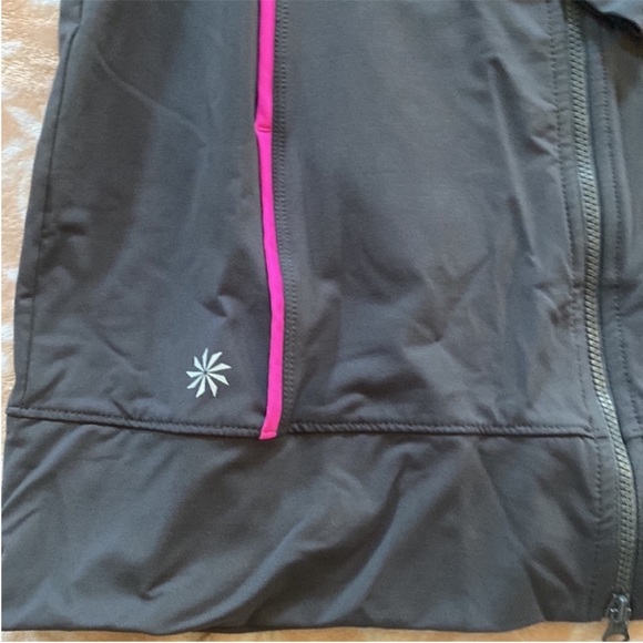 Athleta Spinnaker Long Sun Jacket Gray Asphalt/ Hot Pink Size XS - Picture 4 of 7